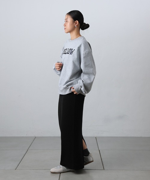 COLONY 2139（コロニートゥーワンスリーナイン）の「-3kg見え！リブニットナロースカート（スカート・レディース・ブラック/グレー・MEDIUM/SMALL）」の9枚目の写真
