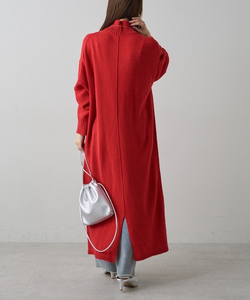 PUAL CE CIN(ピュアルセシン)の「ハンドウォッシャブルニットワンピース(ワンピース・レディース・ベージュ/グレー/レッド/ブラック・FREE)」の10枚目の写真