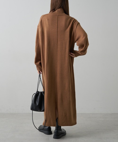 PUAL CE CIN(ピュアルセシン)の「ハンドウォッシャブルニットワンピース(ワンピース・レディース・ベージュ/グレー/レッド/ブラック・FREE)」の13枚目の写真