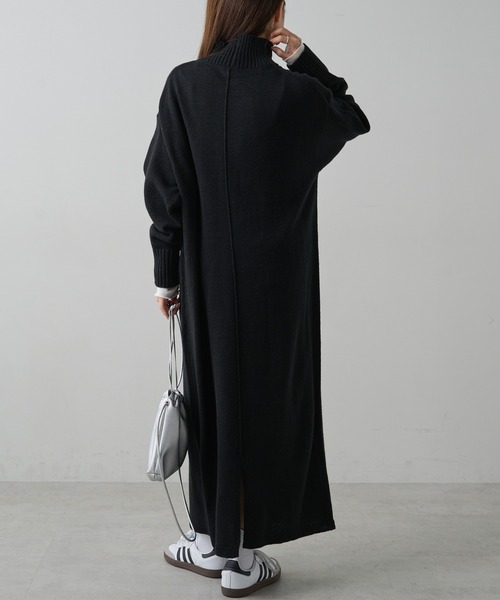 PUAL CE CIN(ピュアルセシン)の「ハンドウォッシャブルニットワンピース(ワンピース・レディース・ベージュ/グレー/レッド/ブラック・FREE)」の18枚目の写真