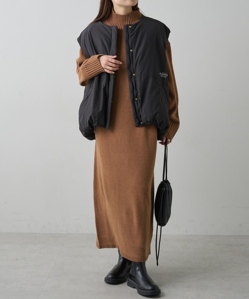 PUAL CE CIN(ピュアルセシン)の「ハンドウォッシャブルニットワンピース(ワンピース・レディース・ベージュ/グレー/レッド/ブラック・FREE)」の15枚目の写真