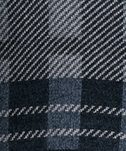 Salong hameu（サロン ハミュー）の「モールニット チェック柄セーター プルオーバートップス メンズ レディース ユニセックス（ニット/セーター・レディース・グリーン系その他/ブルー系その他/ホワイト系その他/ブラック系その他・M/L/LL）」の16枚目の写真