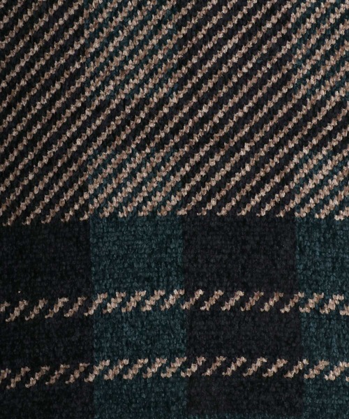 Salong hameu（サロン ハミュー）の「モールニット チェック柄セーター プルオーバートップス メンズ レディース ユニセックス（ニット/セーター・レディース・グリーン系その他/ブルー系その他/ホワイト系その他/ブラック系その他・M/L/LL）」の17枚目の写真