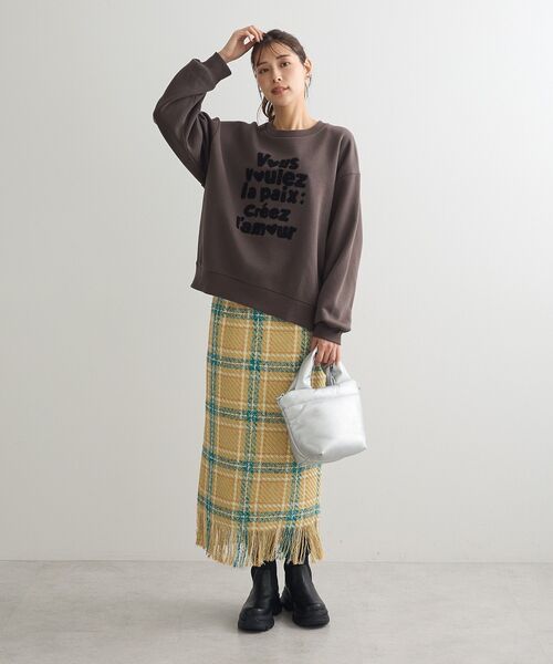 Sugar spoon（シュガースプーン）の「・SUGAR SPOON チェックフリンジスカート（スカート・レディース・グレー/ネイビー/ベージュ・FREE）」の20枚目の写真