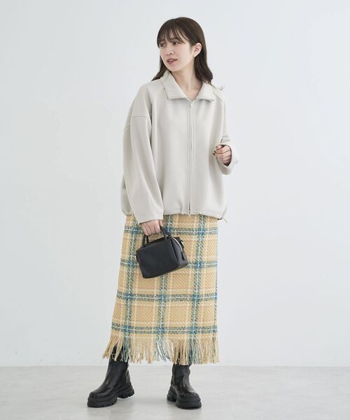 Sugar spoon（シュガースプーン）の「・SUGAR SPOON チェックフリンジスカート（スカート・レディース・グレー/ネイビー/ベージュ・FREE）」の21枚目の写真