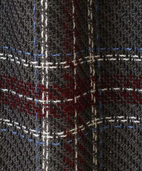 Sugar spoon（シュガースプーン）の「・SUGAR SPOON チェックフリンジスカート（スカート・レディース・グレー/ネイビー/ベージュ・FREE）」の4枚目の写真