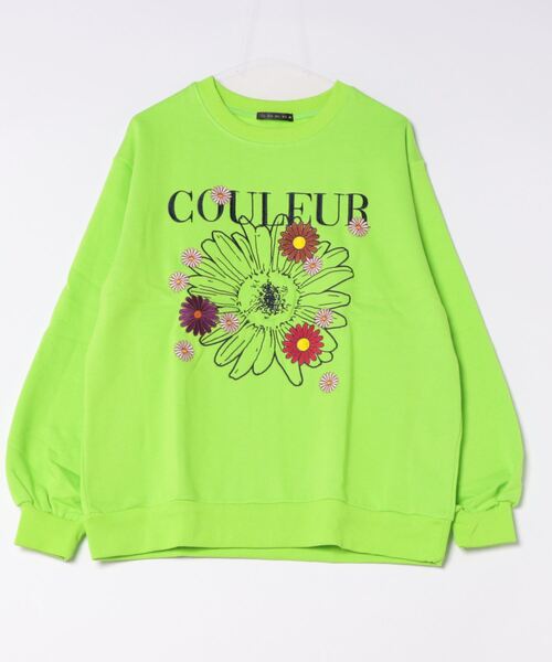 GORGE(ゴージ)の「カラフル刺しゅう裏起毛プルオーバー(スウェット・レディース・ブラック/ダークグリーン/グレー/オートミール・F)」の15枚目の写真