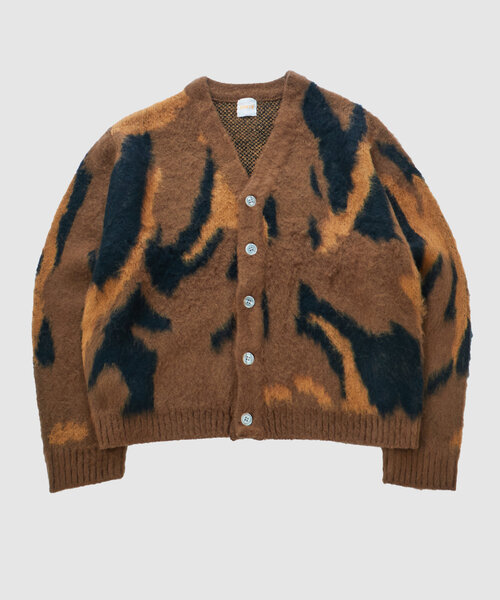 【セール】※２サイズ【UNISEX/ユニセックス】モヘアライクカモ柄カーディガン（カーディガン/ボレロ）｜WHO'S WHO gallery（フーズフーギャラリー）