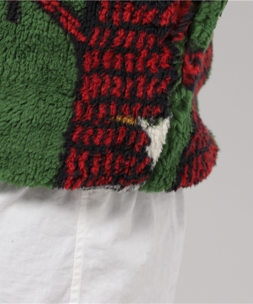 チャイハネ（チャイハネ）の「【チャイハネ】アニマルボアショートジャケット（ダウンジャケット/コート・レディース・ベージュ/ターコイズブルー/グリーン・FREE）」の12枚目の写真