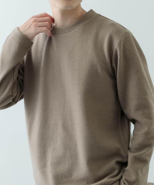 ITEMS URBANRESEARCH（アイテムズ アーバンリサーチ）の「クルーネック リブ ヘビーウェイトTops（Tシャツ/カットソー・メンズ・チャコールグレー/ブラック/アイボリー/モカ・MEDIUM/LARGE）」の22枚目の写真