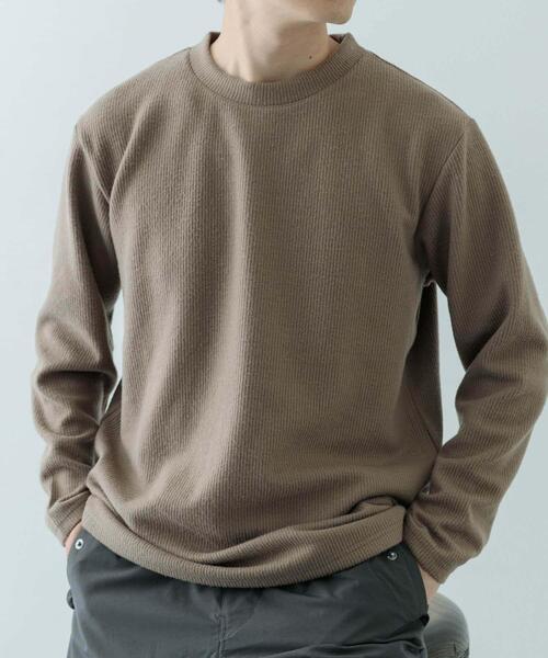 ITEMS URBANRESEARCH(アイテムズ アーバンリサーチ)の「クルーネック リブ ヘビーウェイトTops(Tシャツ/カットソー・メンズ・チャコールグレー/ブラック/アイボリー/モカ・MEDIUM/LARGE)」の19枚目の写真