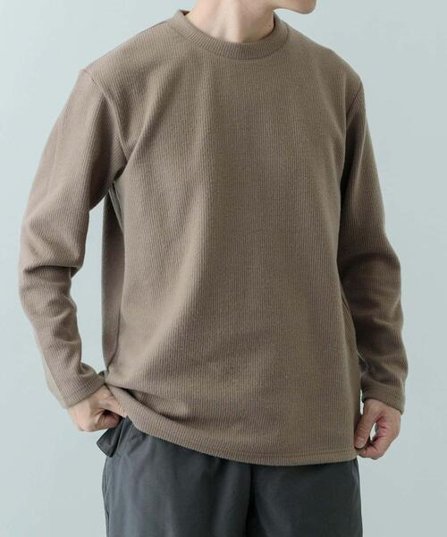 ITEMS URBANRESEARCH(アイテムズ アーバンリサーチ)の「クルーネック リブ ヘビーウェイトTops(Tシャツ/カットソー・メンズ・チャコールグレー/ブラック/アイボリー/モカ・MEDIUM/LARGE)」の20枚目の写真