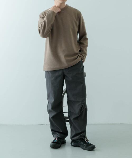 ITEMS URBANRESEARCH(アイテムズ アーバンリサーチ)の「クルーネック リブ ヘビーウェイトTops(Tシャツ/カットソー・メンズ・チャコールグレー/ブラック/アイボリー/モカ・MEDIUM/LARGE)」の21枚目の写真