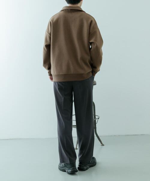 ITEMS URBANRESEARCH（アイテムズ アーバンリサーチ）の「高機能ジャージーメルトンハーフzipプルオーバー（スウェット・メンズ・ブラック/チャコールグレー/ベージュ/ブラウン・MEDIUM/LARGE）」の21枚目の写真