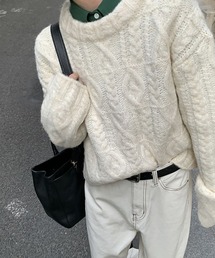 ローゲージニットプルーオーバー《手洗い可能》