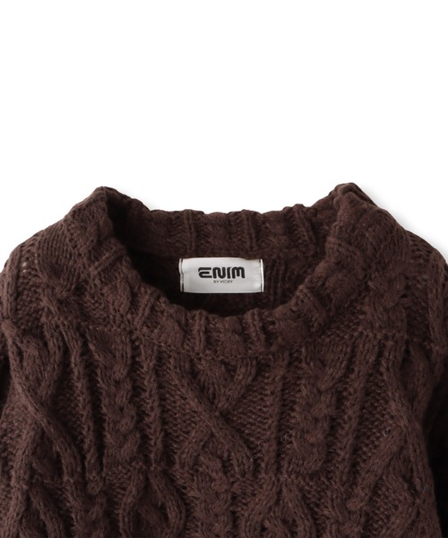 VICKY（ビッキー）の「ローゲージニットプルーオーバー《手洗い可能》（ニット/セーター・レディース・オフホワイト/ブラウン・M）」の7枚目の写真