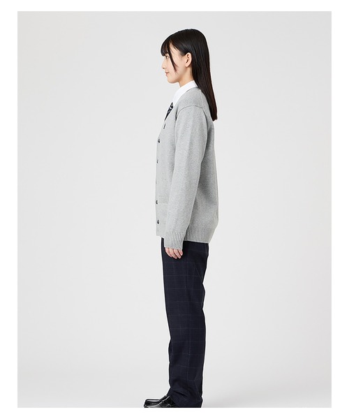 EASTBOY(イーストボーイ)の「パンツ チェック ウォッシャブル 女子 制服 学生服 中学 高校 スクール(スラックス・キッズ・チャコール/ネイビー・9号/11号/7号)」の7枚目の写真