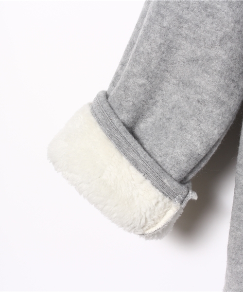 GLOBAL WORK（グローバルワーク）の「キッズ【洗える】カットソーボアフードコート/567580（その他アウター・キッズ・グレー/ダークグレー/ベージュ/レッド・MEDIUM/SMALL/X-LARGE/LARGE）」の9枚目の写真