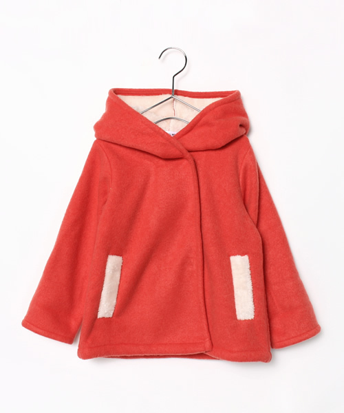 GLOBAL WORK（グローバルワーク）の「キッズ【洗える】カットソーボアフードコート/567580（その他アウター・キッズ・グレー/ダークグレー/ベージュ/レッド・MEDIUM/SMALL/X-LARGE/LARGE）」の19枚目の写真