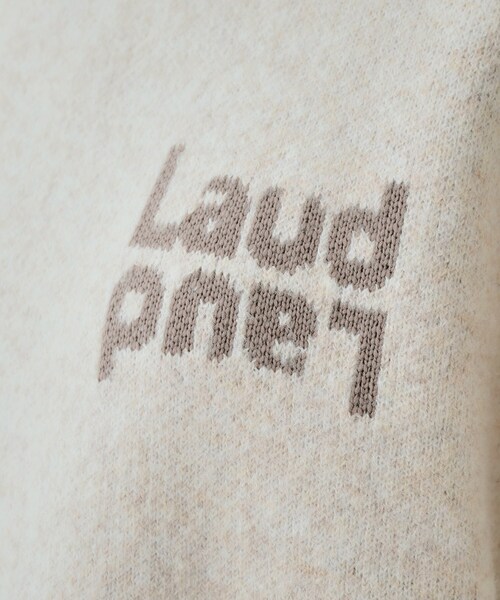 Cutie Blonde(キューティーブロンド)の「【セットアップ可】もちもちミックスヤーンロゴニット(ニット/セーター・レディース・ブラック/スモーキーグリーン系/ライトベージュ/ピンク・01/02/03/04)」の12枚目の写真