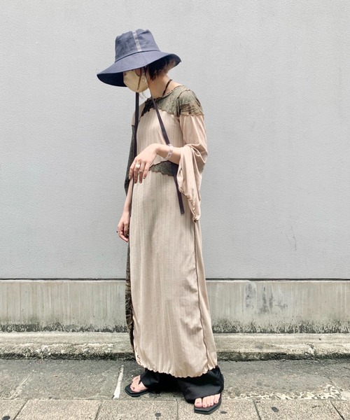 ORIENT MILLINERY(オリエント ミリナリー)の「RUFF【ルフ】リネン100% UVプロテクト サンシェードハット UPF50+(ハット・レディース・キナリ/ネイビー・FREE)」の17枚目の写真