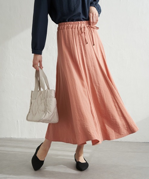 ikka（イッカ）の「8枚ハギボリュームスカート（スカート・レディース・ライトグレー/グリーン/オレンジ/ネイビー/チャコールグレー・M/L/S）」の5枚目の写真