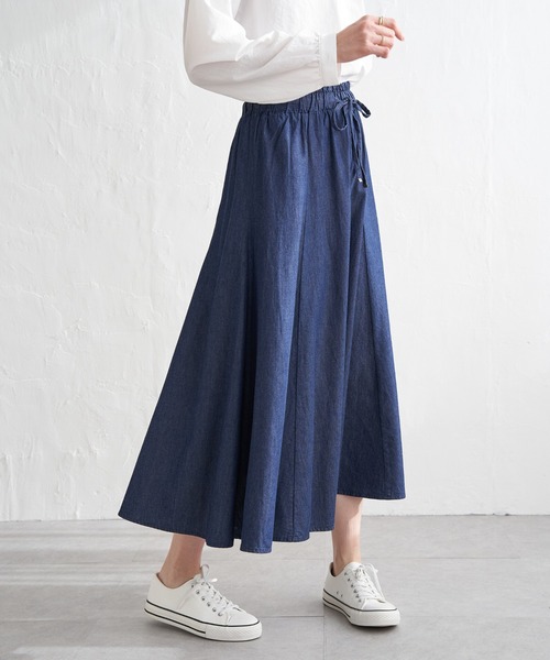 ikka（イッカ）の「8枚ハギボリュームスカート（スカート・レディース・ライトグレー/グリーン/オレンジ/ネイビー/チャコールグレー・M/L/S）」の13枚目の写真