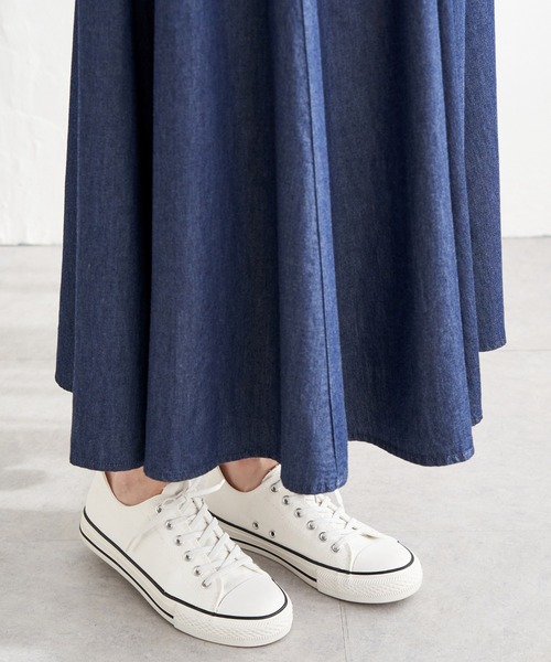 ikka（イッカ）の「8枚ハギボリュームスカート（スカート・レディース・ライトグレー/グリーン/オレンジ/ネイビー/チャコールグレー・M/L/S）」の15枚目の写真