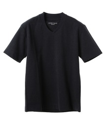 【ACTIVE TAILOR/アクティブテイラー】シルケットスムースVネックTシャツ<接触冷感 / UVカット>