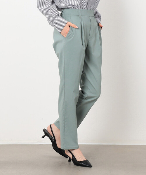 COMME CA MODELS（コムサモデルズ）の「【美しいベーシックパンツ】ストレッチテーパードパンツ（その他パンツ・レディース・ライトグレー/ベージュ/ミント/ブラック/ブラウン/カーキ/グレイッシュベージュ・X-LARGE/LARGE/MEDIUM/SMALL/X-SMALL）」の7枚目の写真