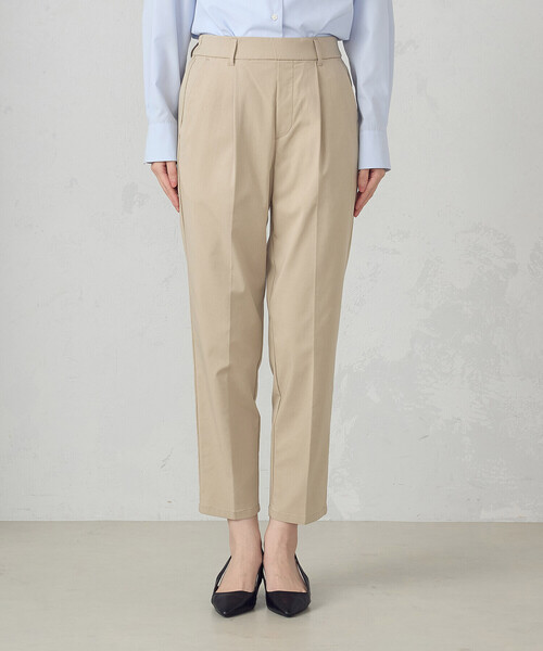 COMME CA MODELS（コムサモデルズ）の「【美しいベーシックパンツ】ストレッチテーパードパンツ（その他パンツ・レディース・ライトグレー/ベージュ/ミント/ブラック/ブラウン/カーキ/グレイッシュベージュ・X-LARGE/LARGE/MEDIUM/SMALL/X-SMALL）」の20枚目の写真