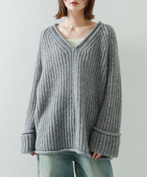 SENSE OF PLACE by URBAN RESEARCH | モヘアライクVネックルーズセーター(ニット/セーター)