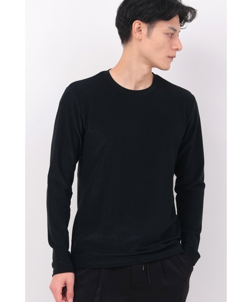 TORNADO MART(トルネードマート)の「TORNADO MART∴ロイカコードハイストレッチクルーカットソー(Tシャツ/カットソー・メンズ・ブラック・M/L/LL)」の1枚目の写真