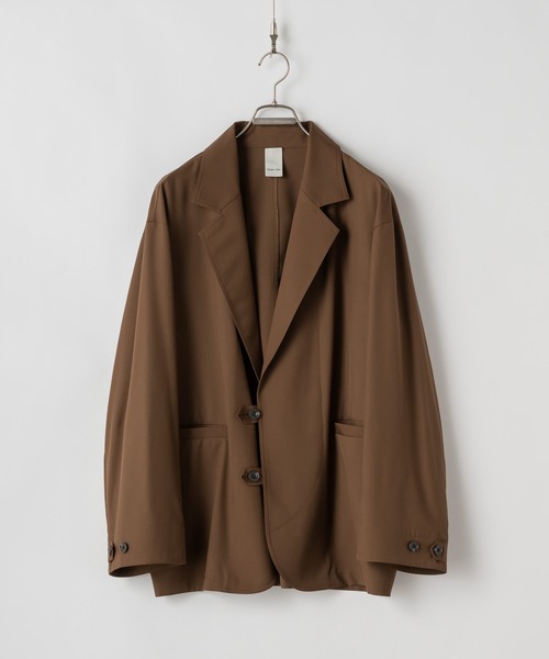 CASPER JOHN（キャスパージョン）の「Smooth shark tab button tailored jacket/スムースシャークタブボタンテーラードジャケット（テーラードジャケット・メンズ・グレー/ブラック/ブラウン・X-SMALL/SMALL/MEDIUM/LARGE）」の20枚目の写真