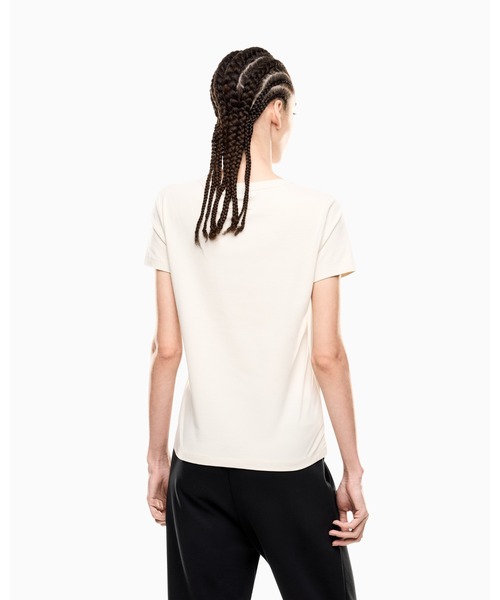 EMPORIO ARMANI EA7（エンポリオアルマーニイーエーセブン）の「【エンポリオ アルマーニ EA7】Graphic Series クルーネックTシャツ ストレッチコットン（Tシャツ/カットソー・レディース・ブラック/ホワイト系・LARGE/MEDIUM/SMALL/X-SMALL）」の9枚目の写真