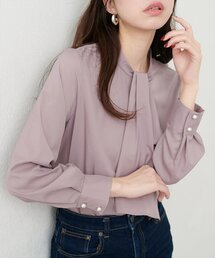 【WEB限定】ドレープスカーフ2WAYブラウス