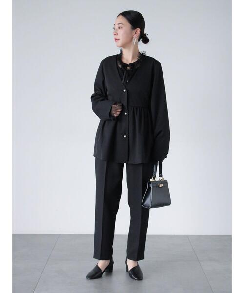 sm2rhythm(サマンサモスモスリズム)の「【セレモニーアイテム】テーパードパンツ(セットアップ可)(その他パンツ・レディース・ライトベージュ/ブラック・M/L)」の12枚目の写真