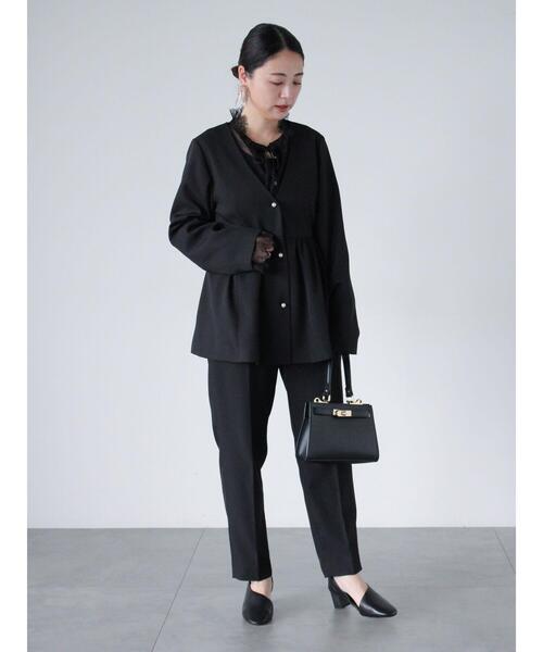 sm2rhythm(サマンサモスモスリズム)の「【セレモニーアイテム】テーパードパンツ(セットアップ可)(その他パンツ・レディース・ライトベージュ/ブラック・M/L)」の13枚目の写真