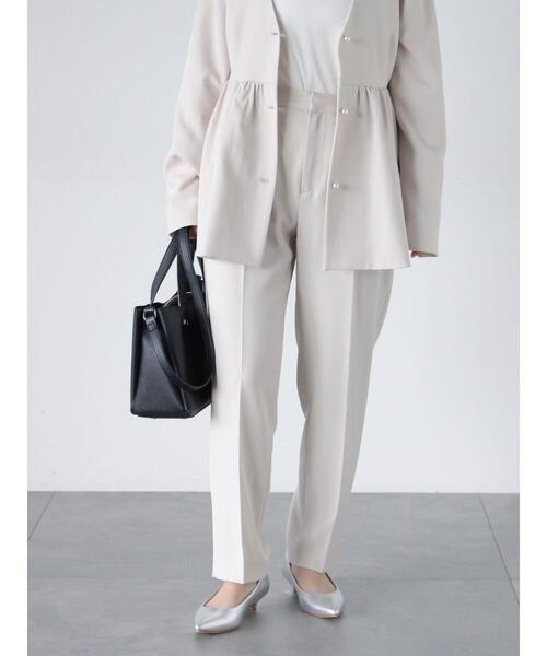 sm2rhythm(サマンサモスモスリズム)の「【セレモニーアイテム】テーパードパンツ(セットアップ可)(その他パンツ・レディース・ライトベージュ/ブラック・M/L)」の20枚目の写真