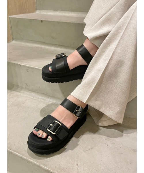 FRAY I.D（フレイアイディー）の「【FRAY I.D｜UGG】W GOLDENSTAR VILLA（サンダル・レディース・ブラック・22.5cm/23cm/23.5cm/24cm/24.5cm/25cm）」の15枚目の写真