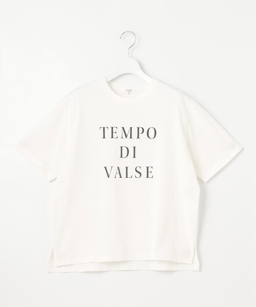 23区 S(ニジュウサンクチイサイサイズ)の「【SLOW/一部店舗限定】MVSコットン ロゴTシャツ(Tシャツ/カットソー・レディース・グレー系/ホワイト系/サックスブルー系・32)」の12枚目の写真