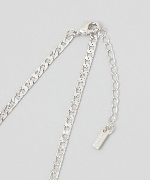 JEANASIS（ジーナシス）の「レザーMIXチェーンネックレス/284412