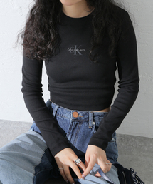 Calvin Klein Jeans / カルバン クライン ジーンズ A- LS MONOGRAM BABY TEE