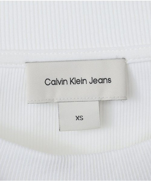 JOINT WORKS（ジョイントワークス）の「Calvin Klein Jeans / カルバン クライン ジーンズ A- LS MONOGRAM BABY TEE（Tシャツ/カットソー・レディース・ブラック/ホワイト・X-SMALL）」の9枚目の写真