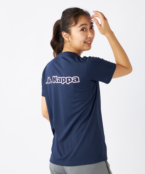 モアナパシフィカ　ウォームアップTシャツ　新品未使用 セール】【Kappa】【吸汗速乾/紫外線対策/UVケア】グラフィックT