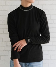 ストレッチフリースハイネックトップス