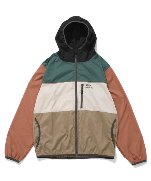 KRIFF MAYER（クリフメイヤー）の「さらさらエアーパッカブルジャケット（マウンテンパーカー・メンズ・ブラック/ナチュラル/レンガ/グリーン/カラフル・MEDIUM/LARGE/X-LARGE）」の5枚目の写真