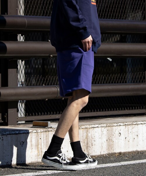 JACK PURCELL（ジャックパーセル）の「【Jack Purcell/ジャックパーセル】コーマ裏毛 スウェットハーフパンツ ショートパンツ（その他パンツ・メンズ・ブルー/アッシュグレー/ブラック・S/M/L）」の4枚目の写真