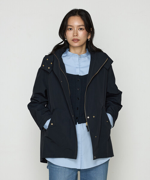 K.T KIYOKO TAKASE（キヨコタカセ）の「【2WAY】コットンナイロングログラン アノラックブルゾン（ブルゾン・レディース・ベージュ/ネイビー/ホワイト・7号/9号）」の11枚目の写真