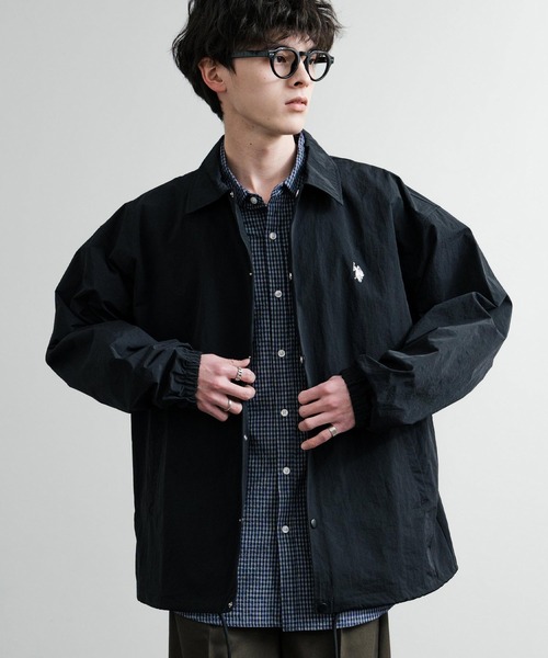 ポロ馬刺繍の黒いジャケット ポロ馬刺繍の黒いジャケット - メルカリ